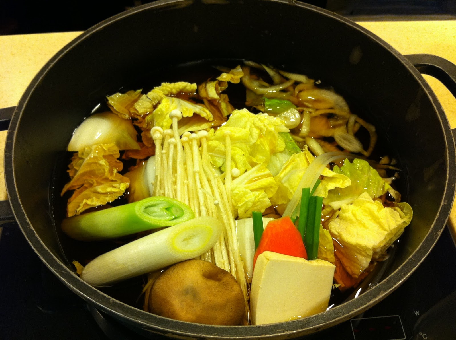 The Pescetarian Eats Salmon Steak Sukiyaki/Shabu Shabu Sho Teppan