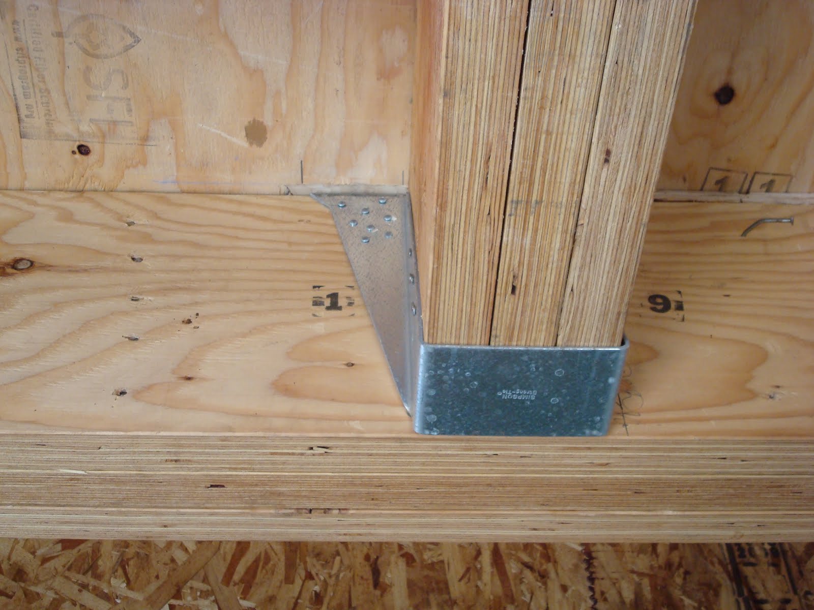 The Burgesses' New House Lots going on floor framing & subfloor