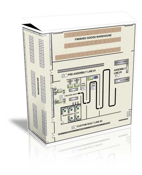 Free Themes Store: Factory Floor Assembly Plan - Free Visio Template