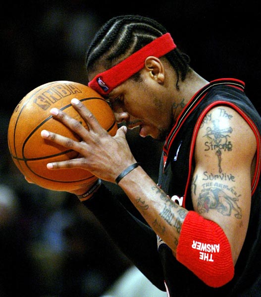 pictures of derrick rose tattoos. iverson tattoos wallpaper