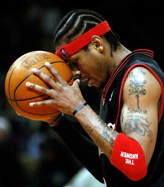 nba allen iverson wallpaper. iverson tattoos wallpaper