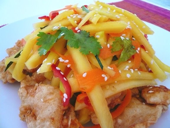 Crunchy Chicken & Mango Salad