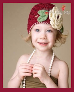 SWEET CROCHET *HR 101*BURGUNDRY*AGE*6MTH-2YR