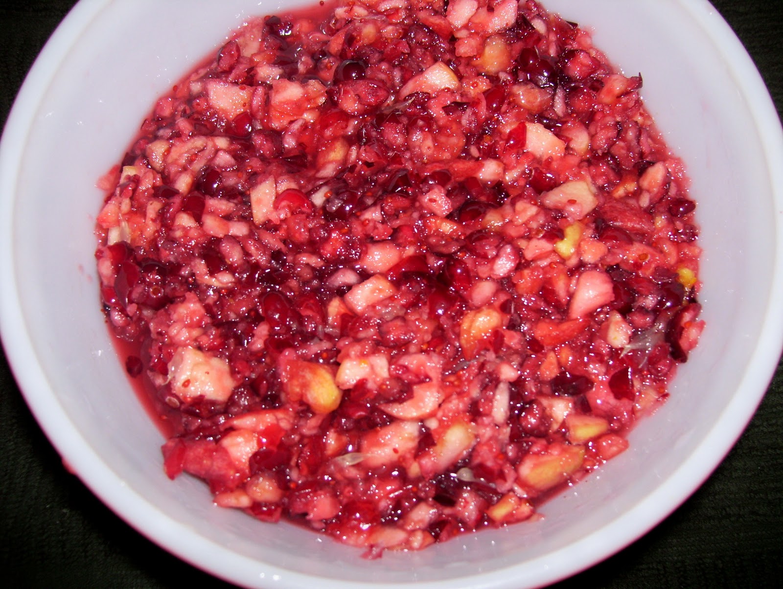 Food Memories 178. CranberryApple Relish, Side Dish