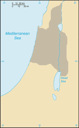 Map of the Kingdom of Israel