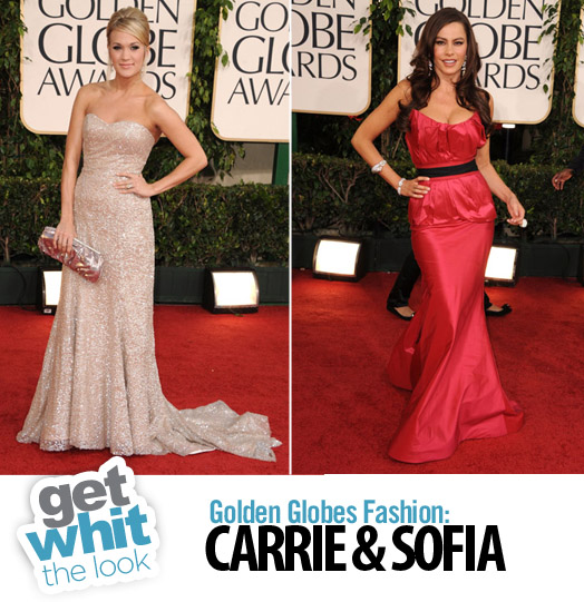 carrie underwood golden globes dress. Carrie Underwood looked cute
