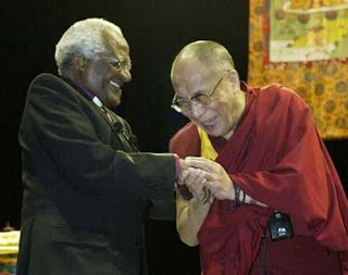 Archbishop Desmond Tutu with the Dalai Lama