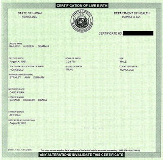 Obama's birth certificate