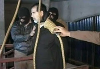 The execution of Saddam Hussein, a supposedly proud moment in our imposition of “democracy” on “Iraq”