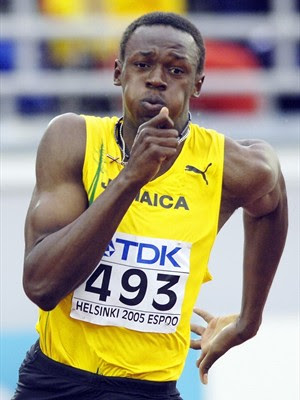 Three-time Olympic gold medalist Usain Bolt 