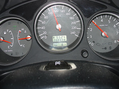 Odometer reading of 88888