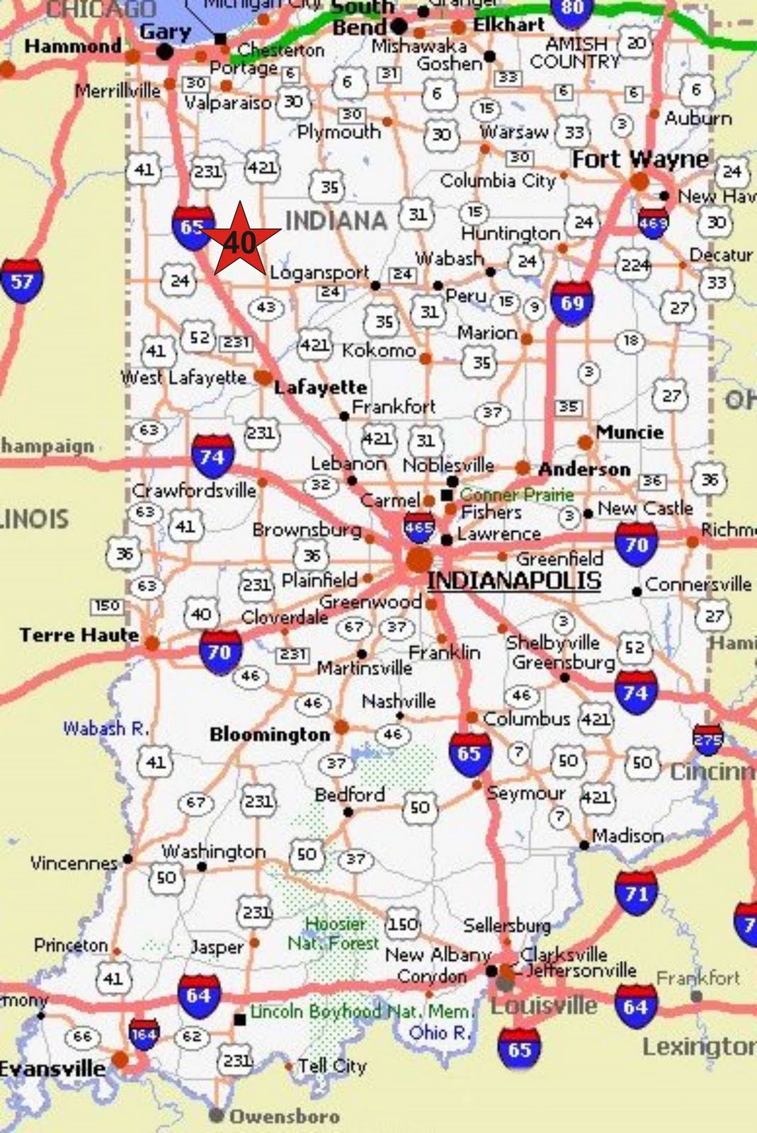 Hannah loves to travel! Pontiac, Illinois to Rensselaer, Indiana