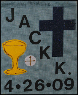 Completed Simple First Communion Banner Completed Simple First Communion Banner