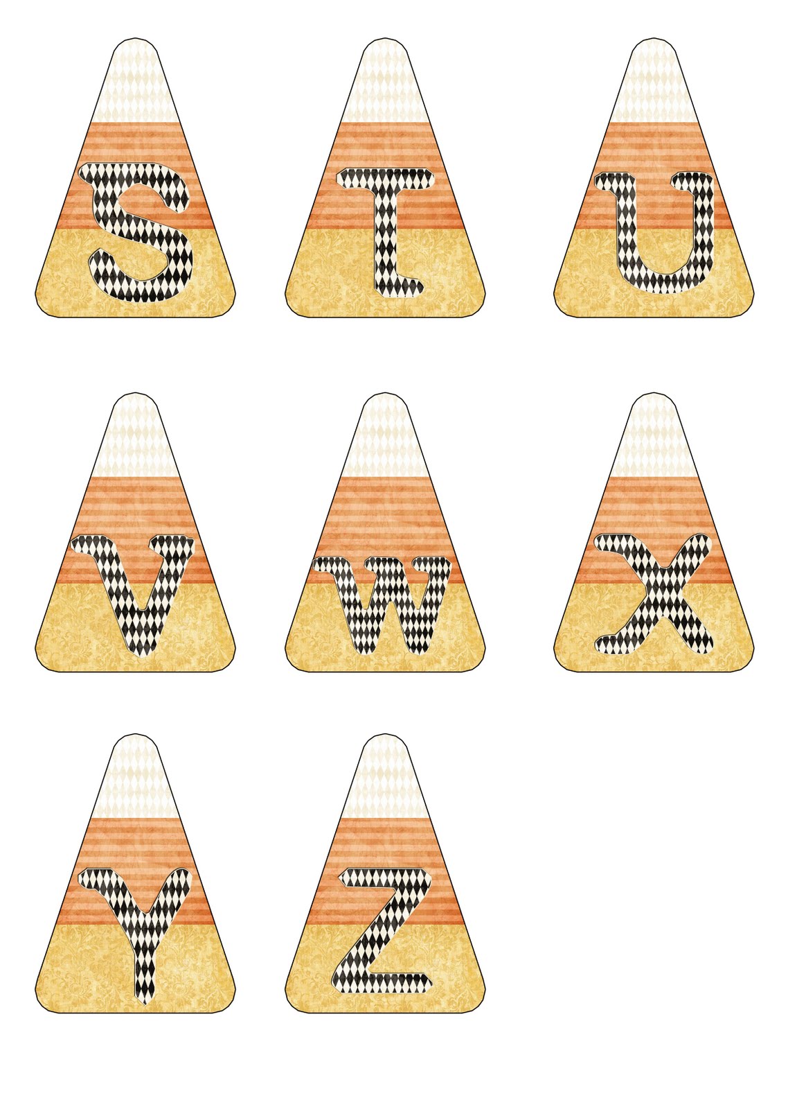 lil Mop Top More Candy Corn Letters