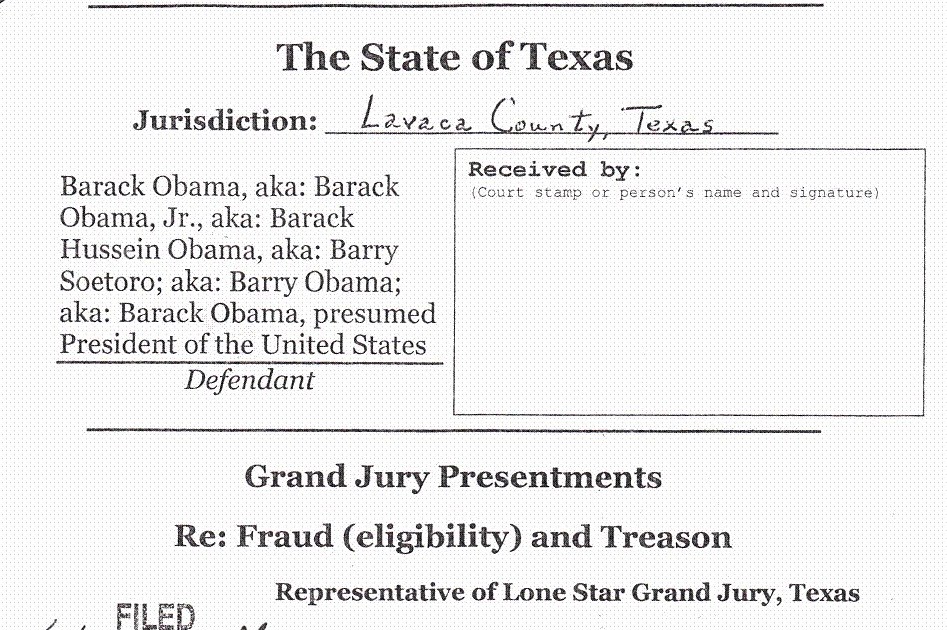 The Steady Drip Obama Indictment Filed In Texas Court