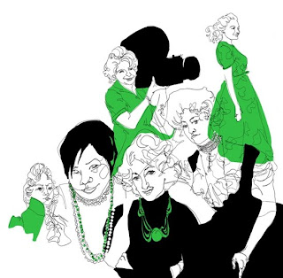 Rachel Ann Lindsay illustration with green