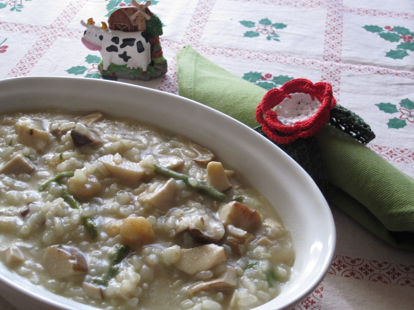 fusillialtegamino Risotto Cremoso con Funghi Porcini, Asparagi e