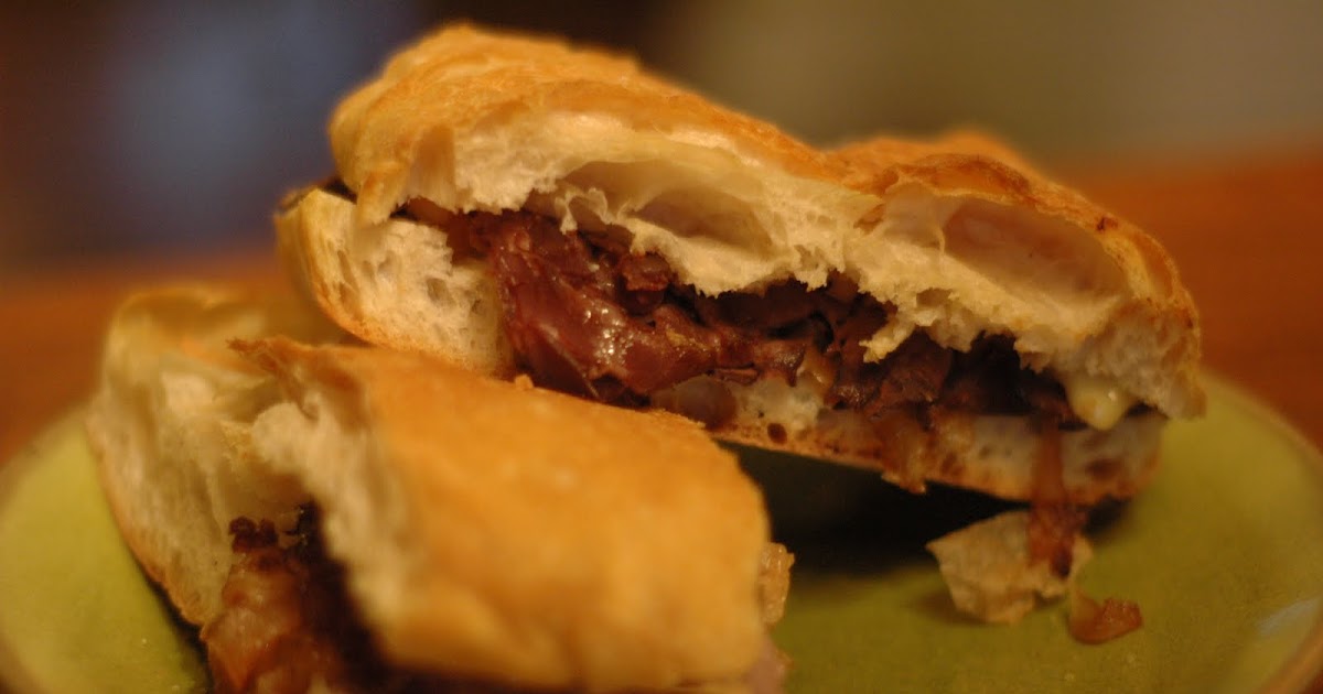 What Jen's Cooking Roast Beef Sandwiches with Caramelized Onions and Brie