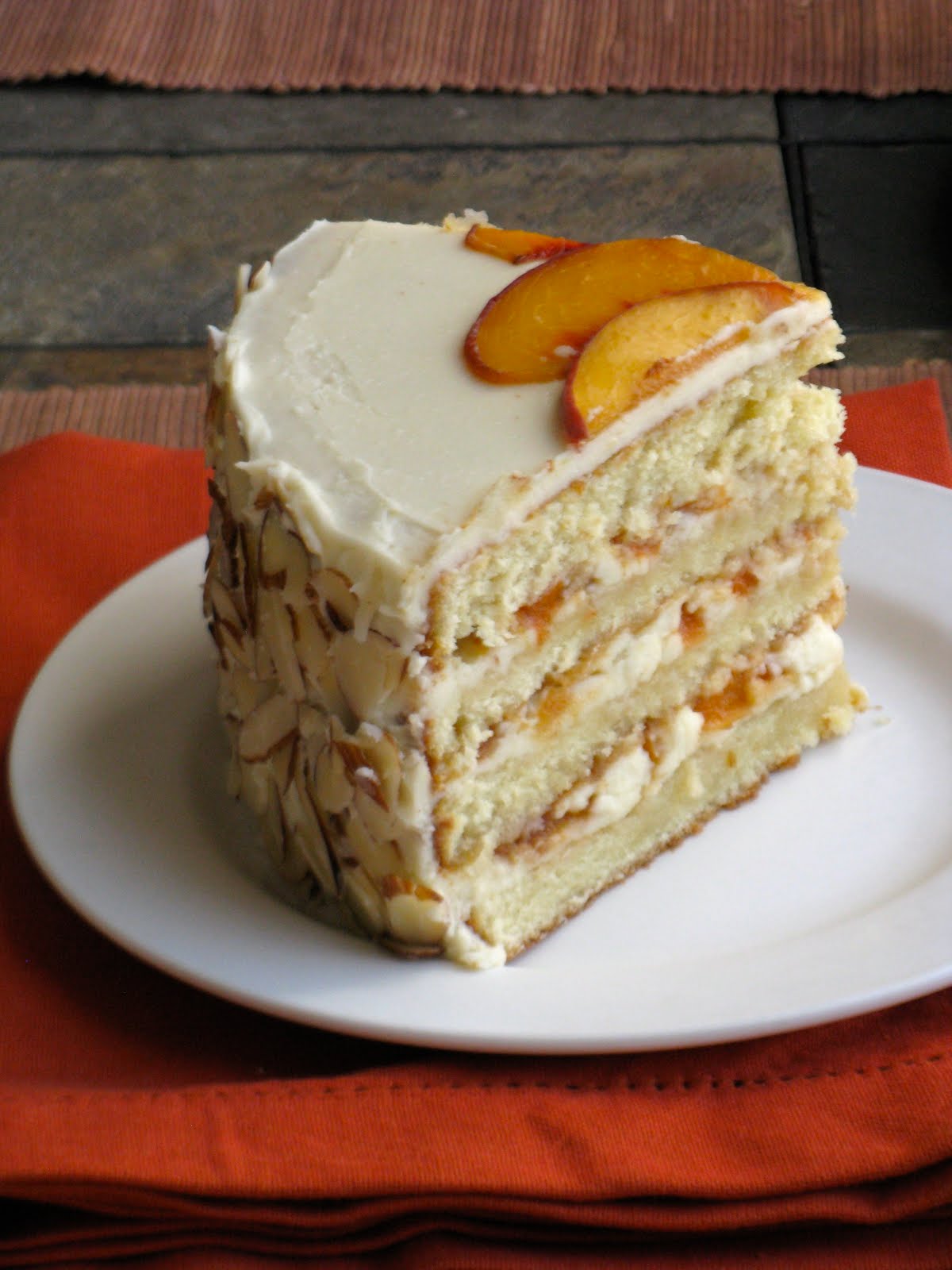 The Cilantropist White Chocolate Layer Cake with Apricot Filling and