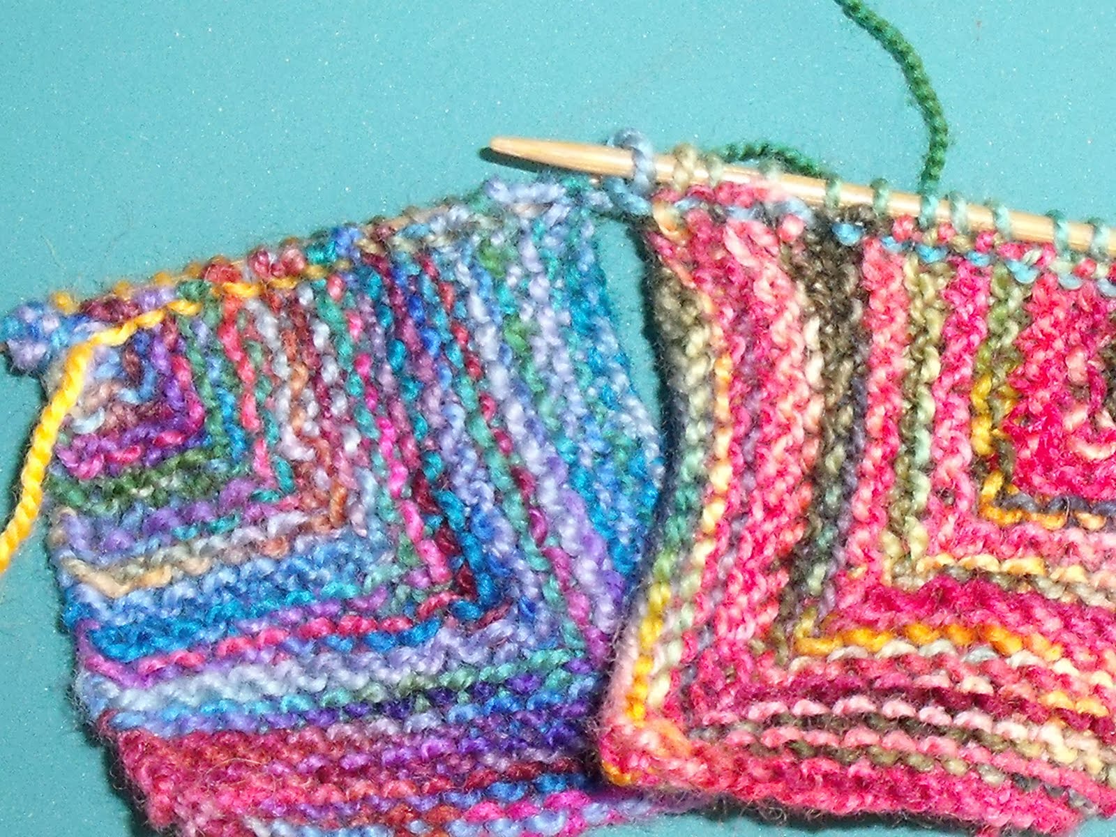 Loose Threads Knit Mitered Square Sock Blanket