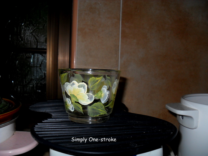 Simply OneStroke Painting on glass