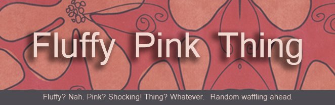 fluffy pink thing