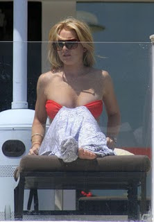Lindsay Lohan Hot Bikini Ankle Bracelet