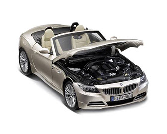 miniature BMW Z4 front view