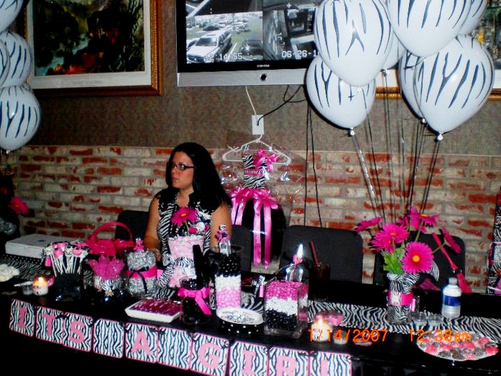 A To Zebra Celebrations Pink Zebra Baby Shower