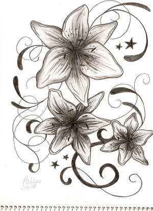 Tribal Lilly Tattoo Design - by ~kissthefuture on deviantART