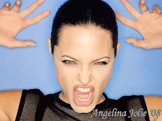 Angelina Jolie Screaming Wallpaper