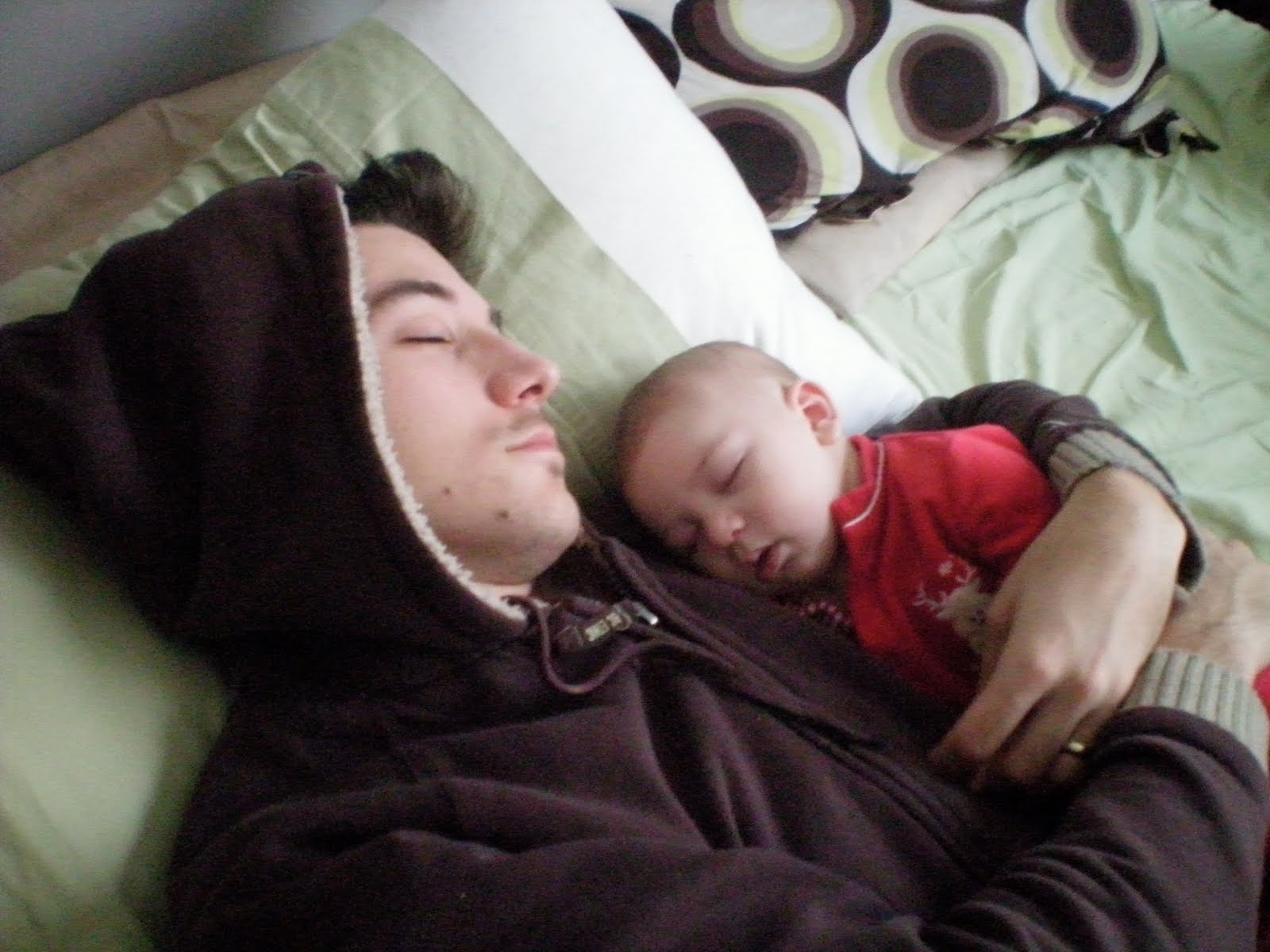 Baby sleeping on my chest... What to do? BabyCentre