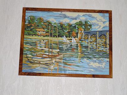 UN PETIT TOUR SUR LA RIVIERE (peinture)