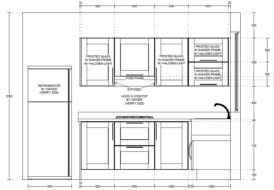 kitchen cabinets drawings
