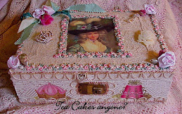 Marie Antoinette Jewelry Box ~ W/ Tea Cakes
