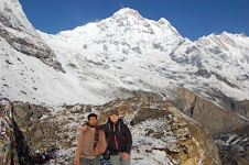 iam with my best friend in Annapurna base camp