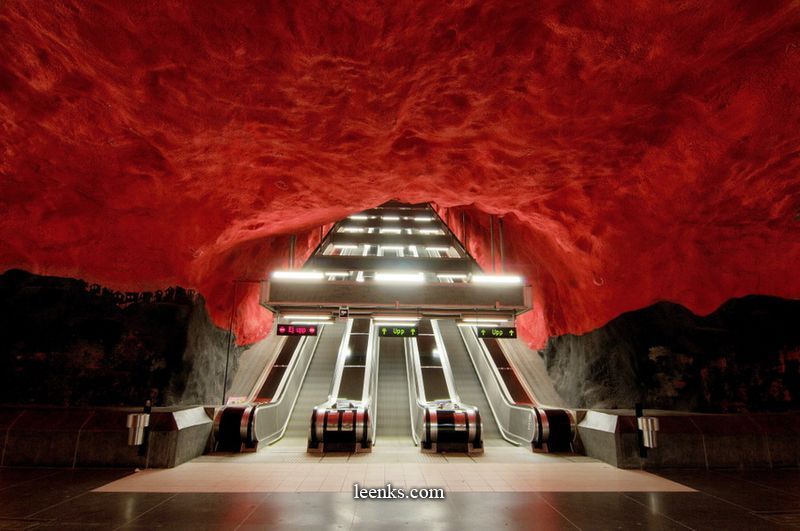 Arte en estaciones del Metro. Unbelievably+Cool+-+Swedish+Subway+System