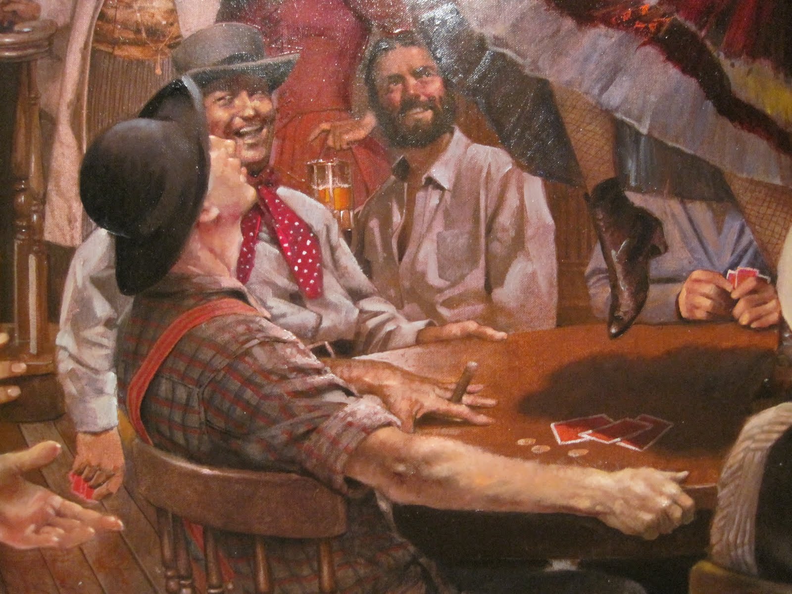 Cowboys Playing Poker