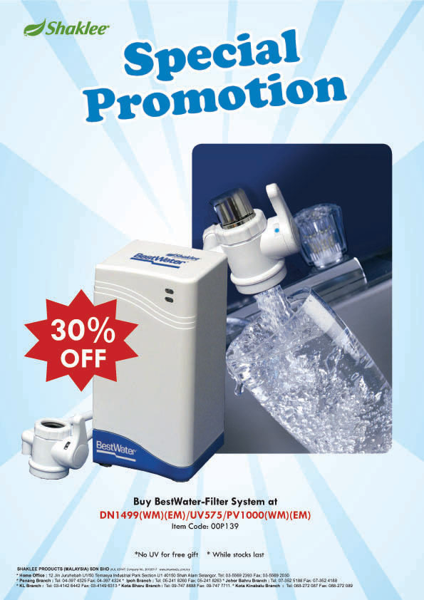 Shaklee Best Water Filter System Idaman Saya Diari Vitamin