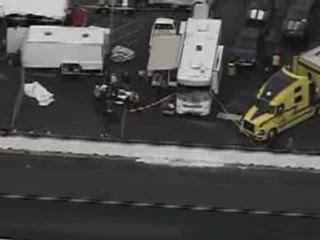 Track accident involves local team