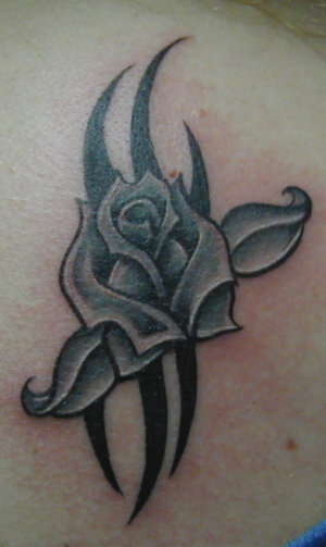 flowers tattoos black. These types of tattoos are