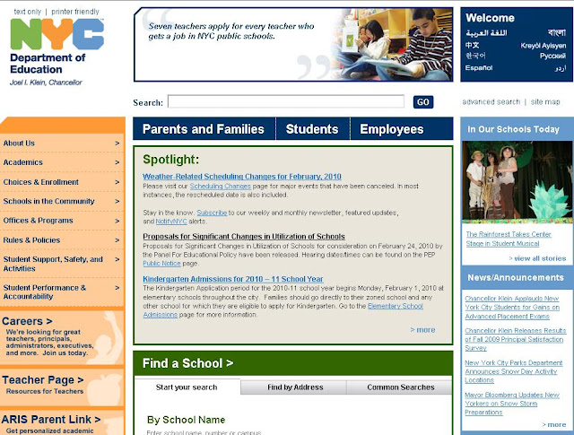 in to schools.nyc.gov.