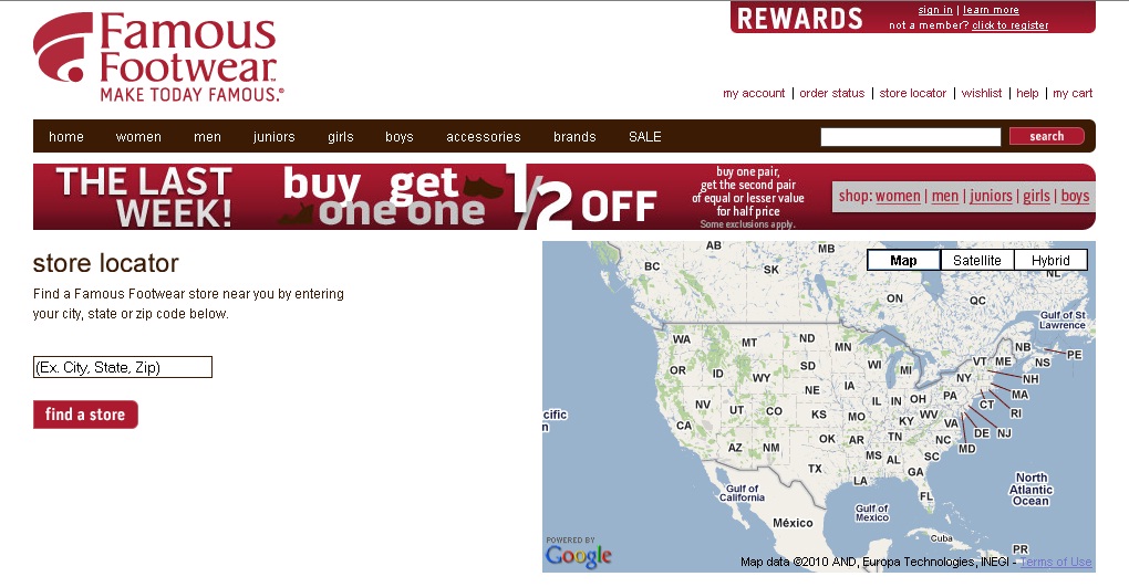 famous footwear locations yolpa