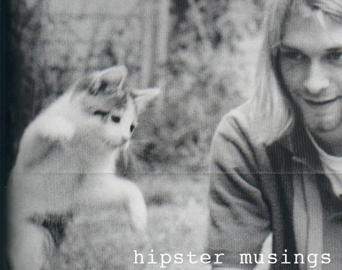 Kurt Cobain and cat Kurt Cobain