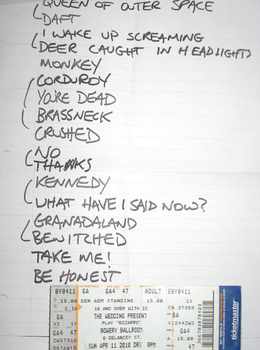 The Wedding Presents Bizarro Barmy Army 2010 US Tour (Part Three)