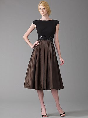 badgley mischka saks fifth avenue full skirt dress