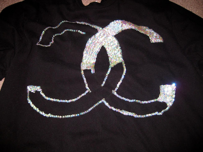 fake chanel sequined shirt