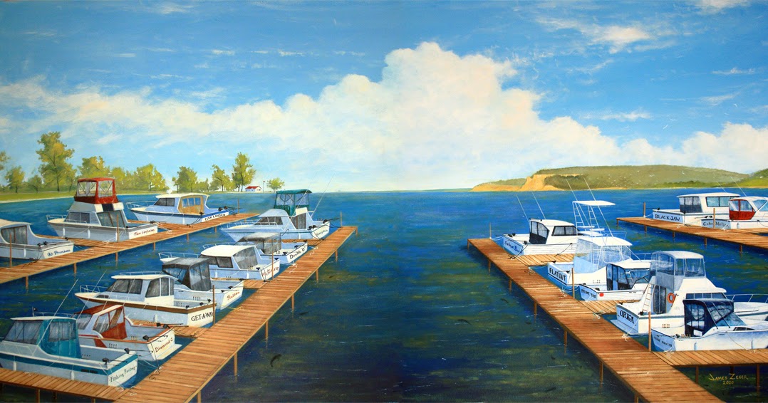 Charter Boats of Sodus Bay Mural Wayne County Life