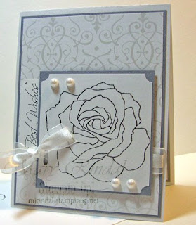 stampin up, fifth ave floral, wedding cards, bride specialty paper