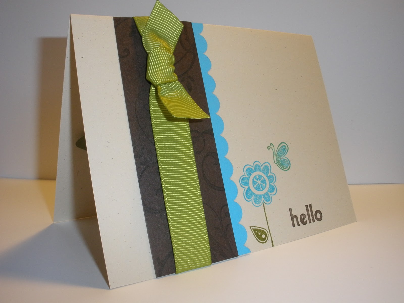 {scrap and stamp with mary} Spring Loaded Card Hello Again